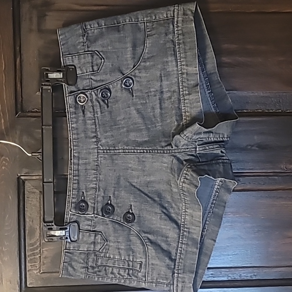Forever 21 High Waisted Sailor Style Denim Shorts  sz Large